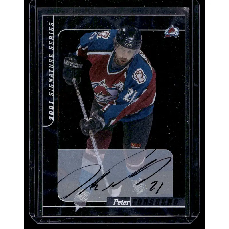 2000-01 In the Game Be A Player Signature Series - Autographs - Peter Forsberg #110