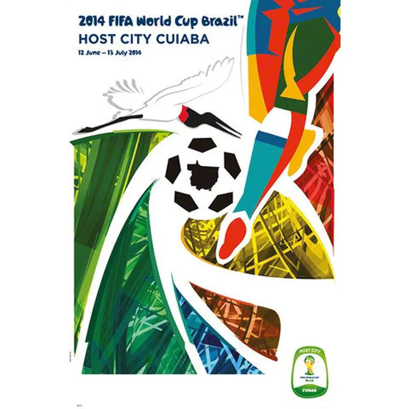 FIFA World Cup 2014 Official Venue Poster - Cuiaba (#0947)