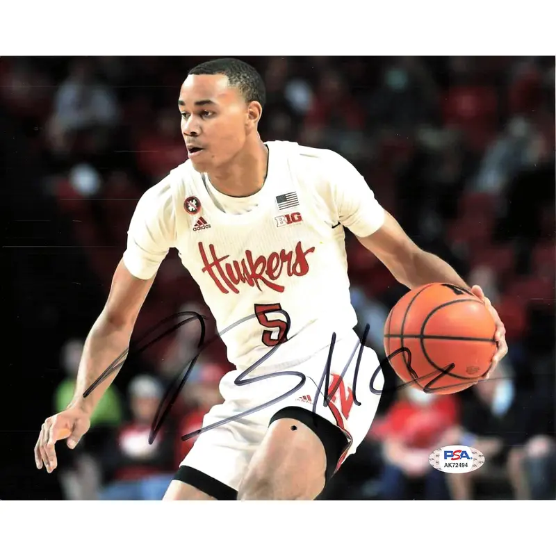 Bryce McGowens signed 8x10 photo PSA/DNA Nebraska Cornhuskers Autographed