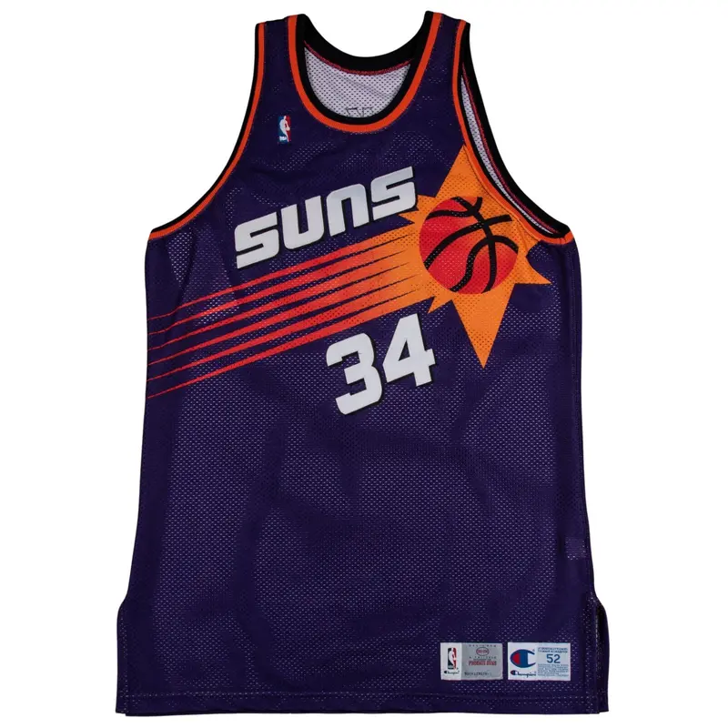 Charles Barkley 1992-93 Signed Game Used Phoenix Suns Champion Jersey MEARS A10