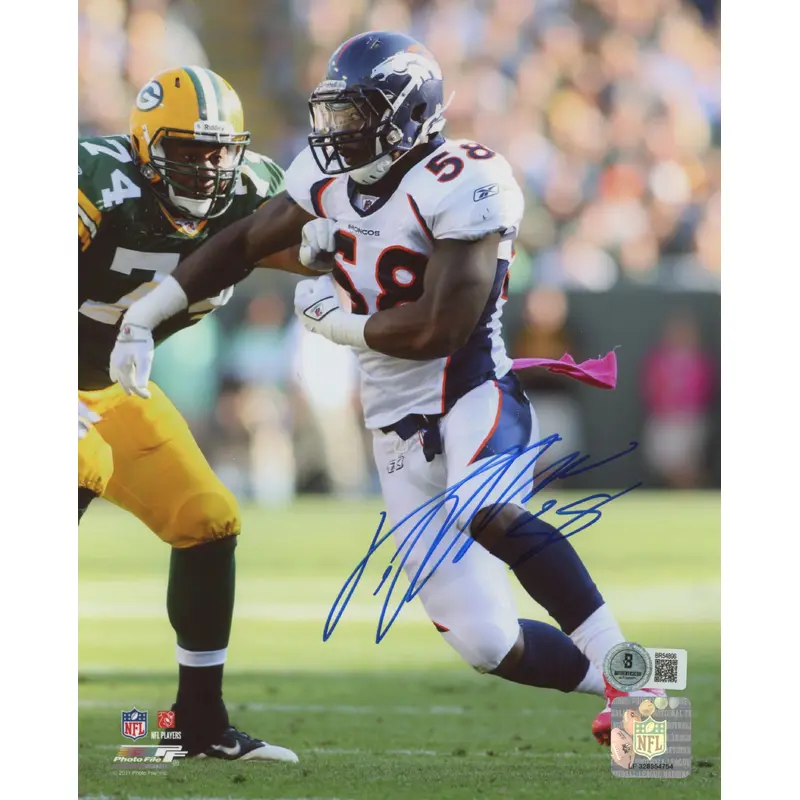 Broncos Von Miller Authentic Signed 8x10 Photo Autographed BAS #BR54896