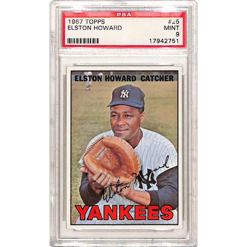 Elston Howard 1967 Topps #25 PSA 9 Mint