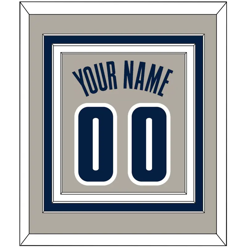 Georgetown Basketball Name & Number - Home Gray (1994-1996) - Triple Mat 2