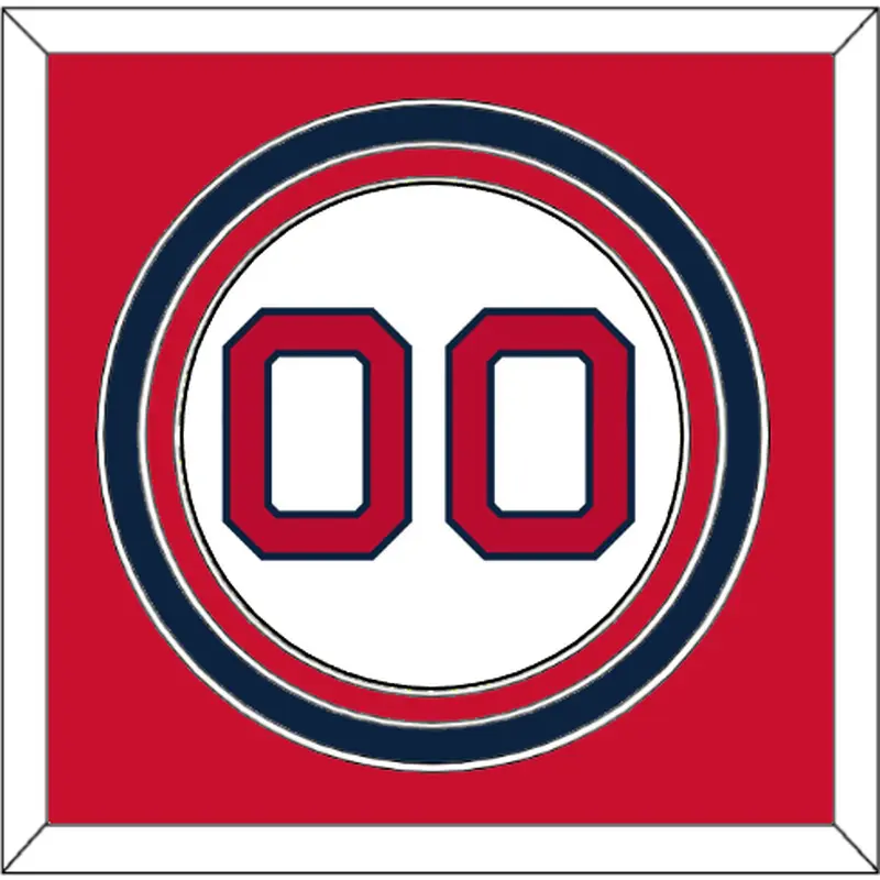 Boston Number - Home White - Triple Mat 2