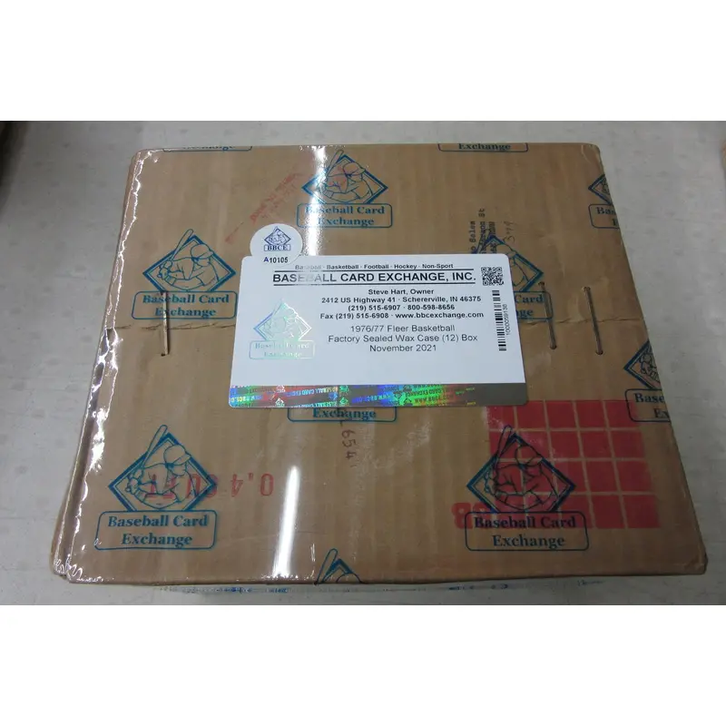 1976/77 Fleer Basketball Case (BBCE) (Sealed) (A10105)