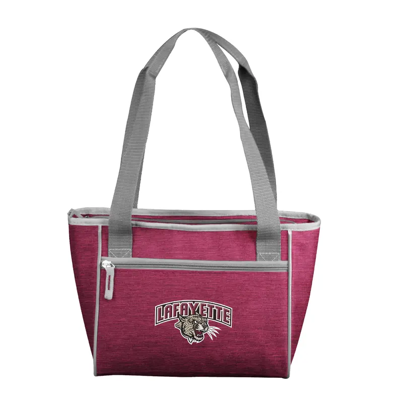 Lafayette College Maroon 16 Can Cooler Tote f/ Primary Logo