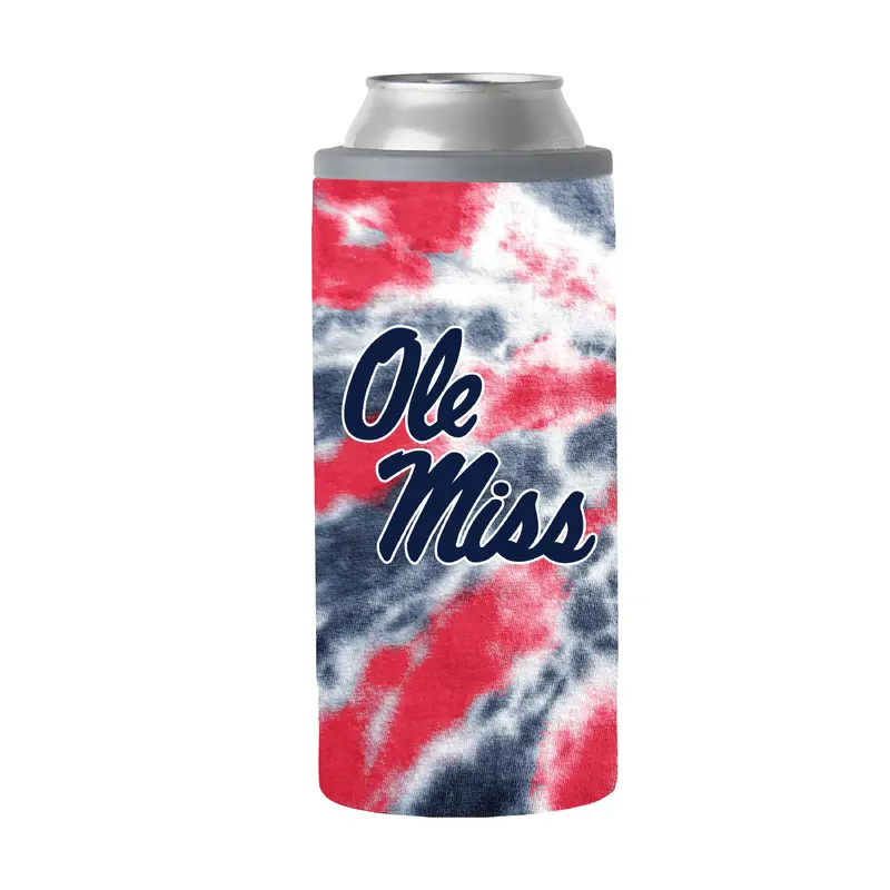 Ole Miss 12oz Tie Dye Slim Can Coolie