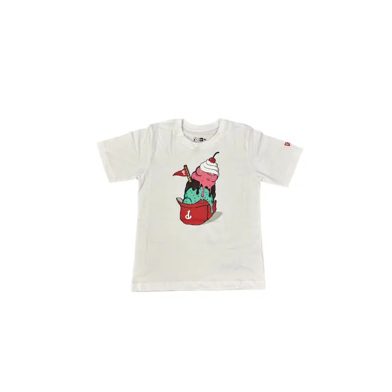 New Era Philadelphia Phillies Youth White Ice Cream Helmet Tee