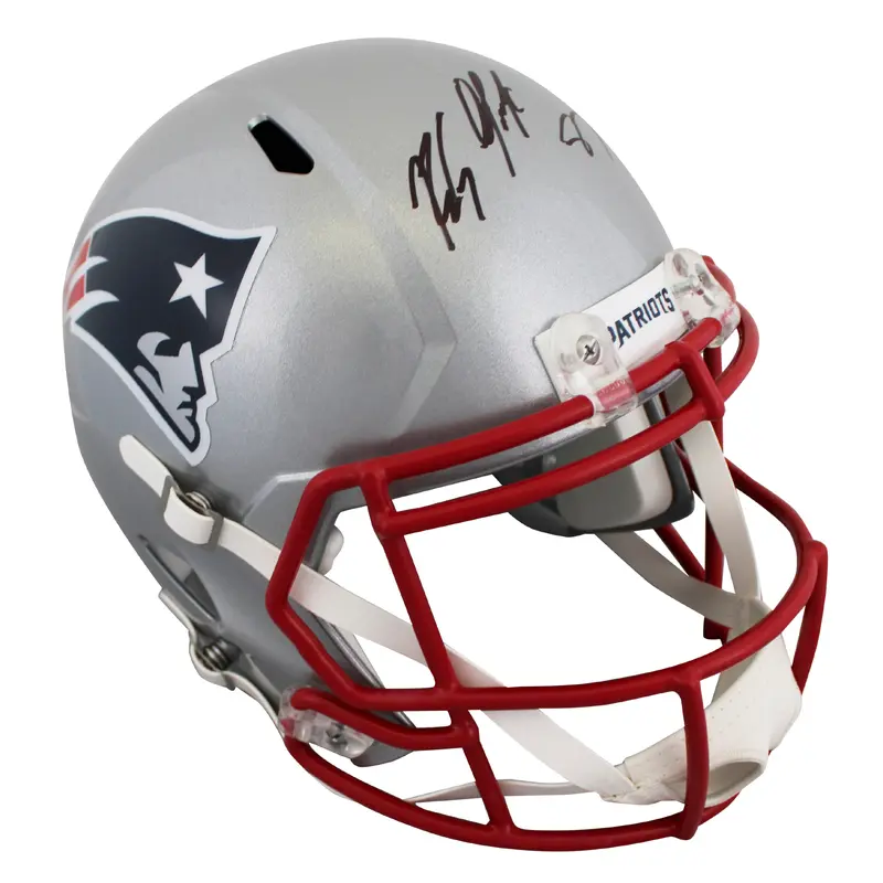 Patriots Rob Gronkowski Authentic Signed Full Size Speed Rep Helmet Steiner