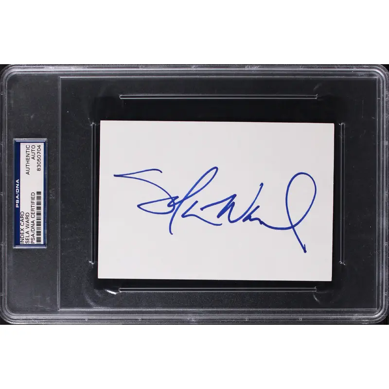 Sela Ward Sisters Authentic Signed 4x6 Index Card PSA/DNA Slabbed