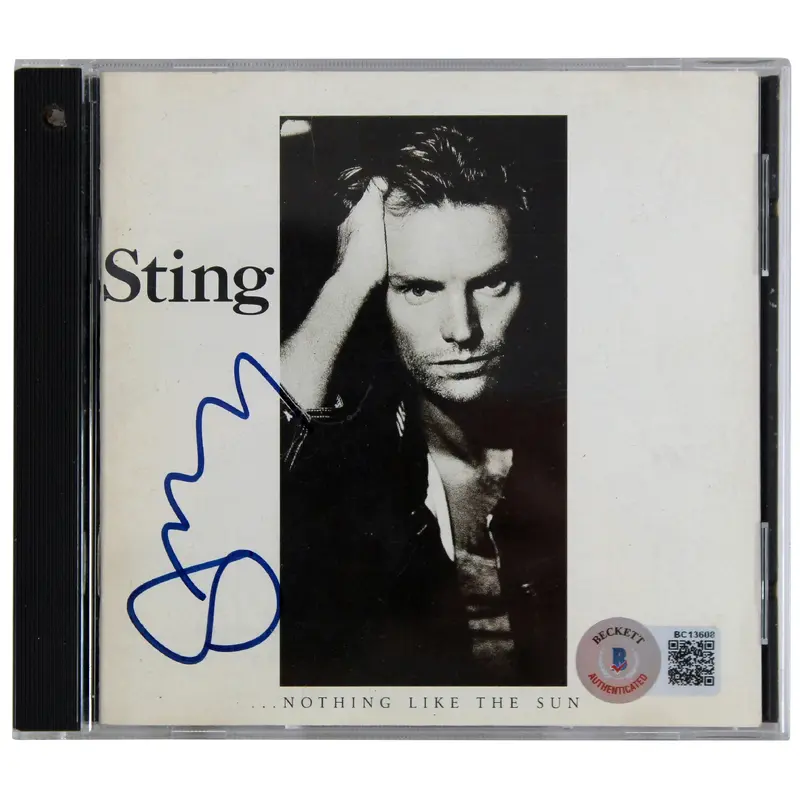 Sting Authentic Signed Nothing Like The Sun Cd Insert W/ Disk BAS #BC13608