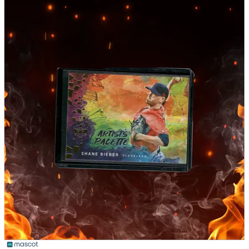 2021 Panini Diamond Kings Shane Bieber Artist's Palette #AP-9