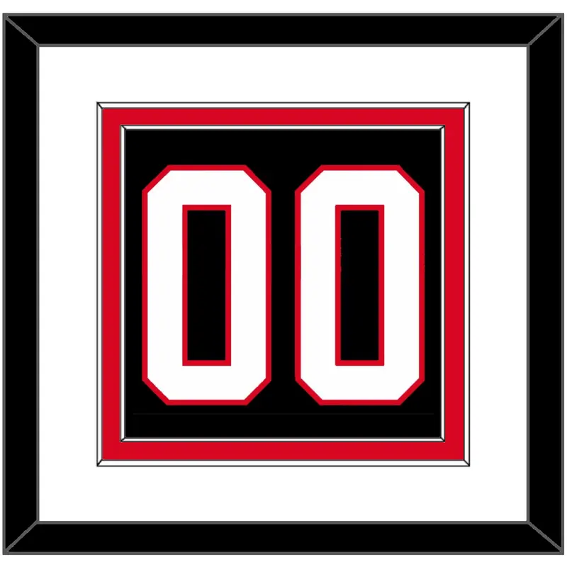 Canada Mens Hockey Number - 2014 Olympics Alternate Black - Double Mat 1