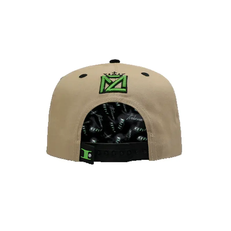 CONTTI HATS BEIGE MENS SNAPBACK HAT ELMAYO KHAKI