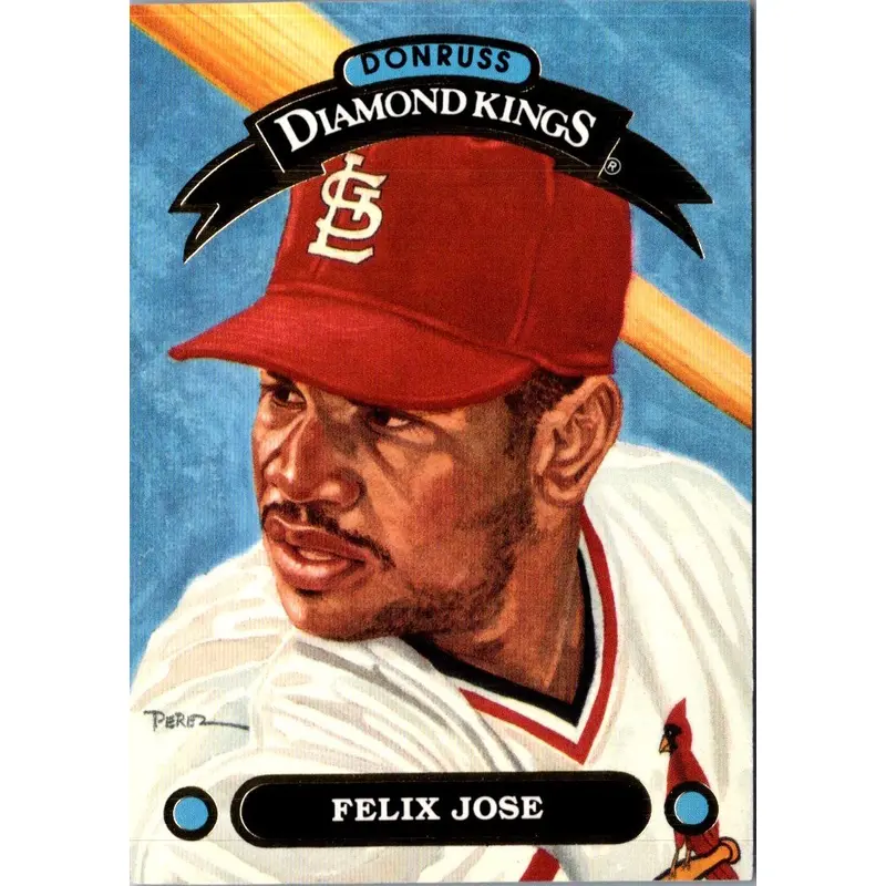 1992 Donruss Diamond Kings Felix Jose #DK-13