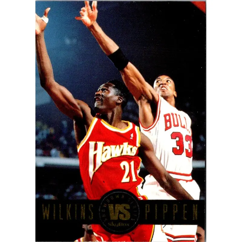 1993 SkyBox Showdown Series Dominique Wilkins/Scottie Pippen #SS9