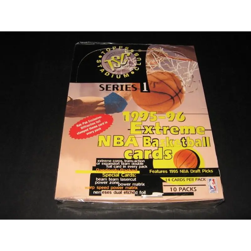 1995/96 Topps Stadium Club Basketball Series 1 Rack Box