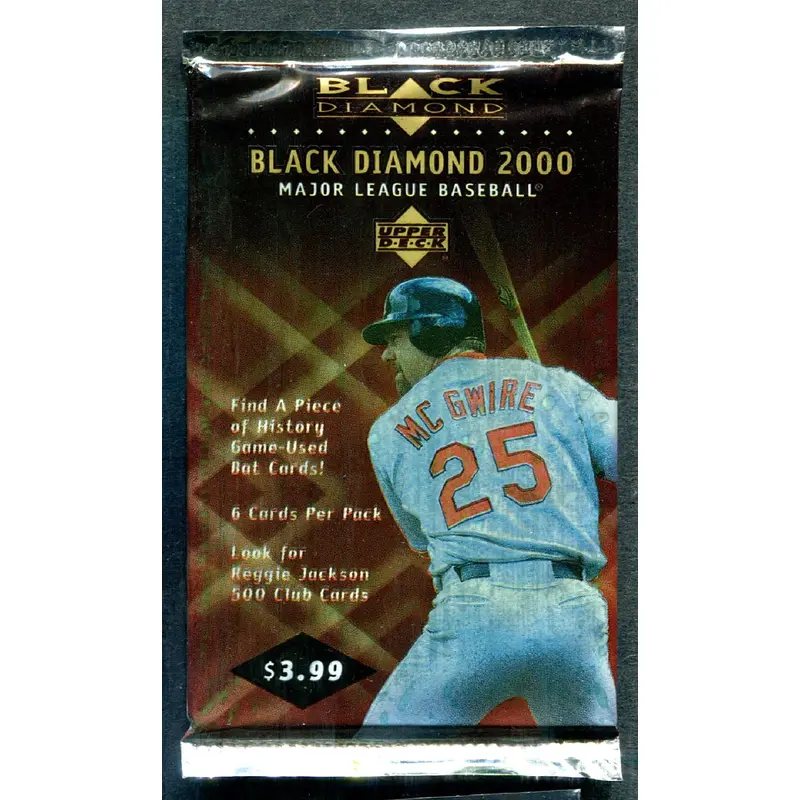 2000 Upper Deck Black Diamond Baseball Unopened Pack (Pre-Priced) (6)