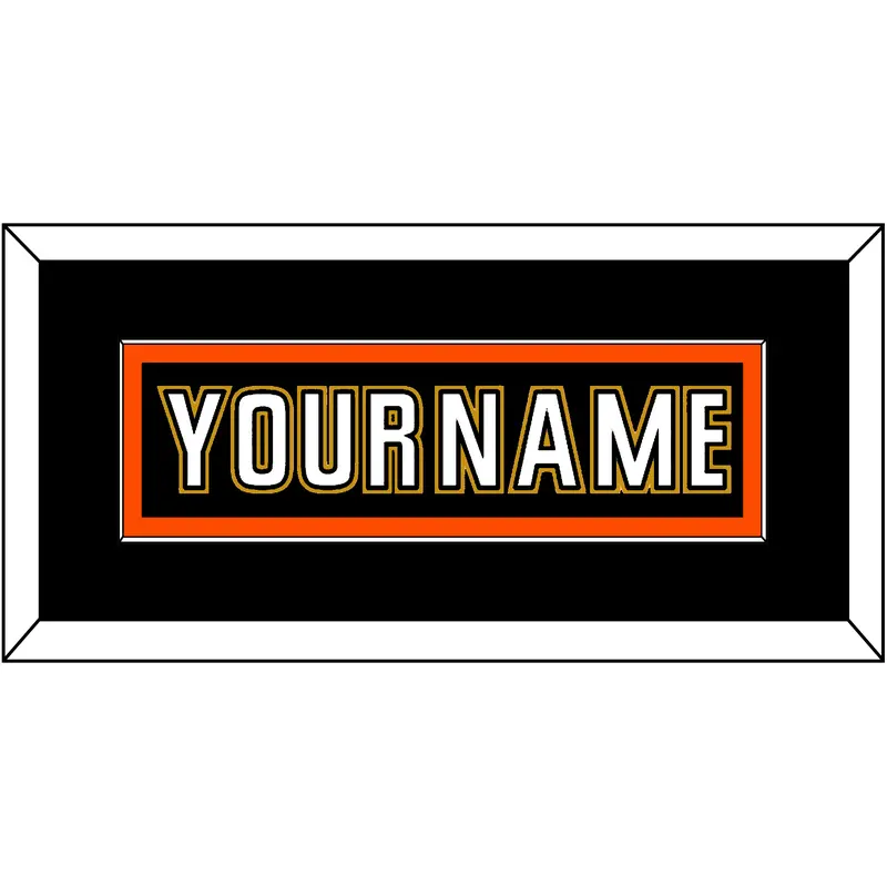 Anaheim Nameplate - Home Black (2006-2014) - Single Mat 4