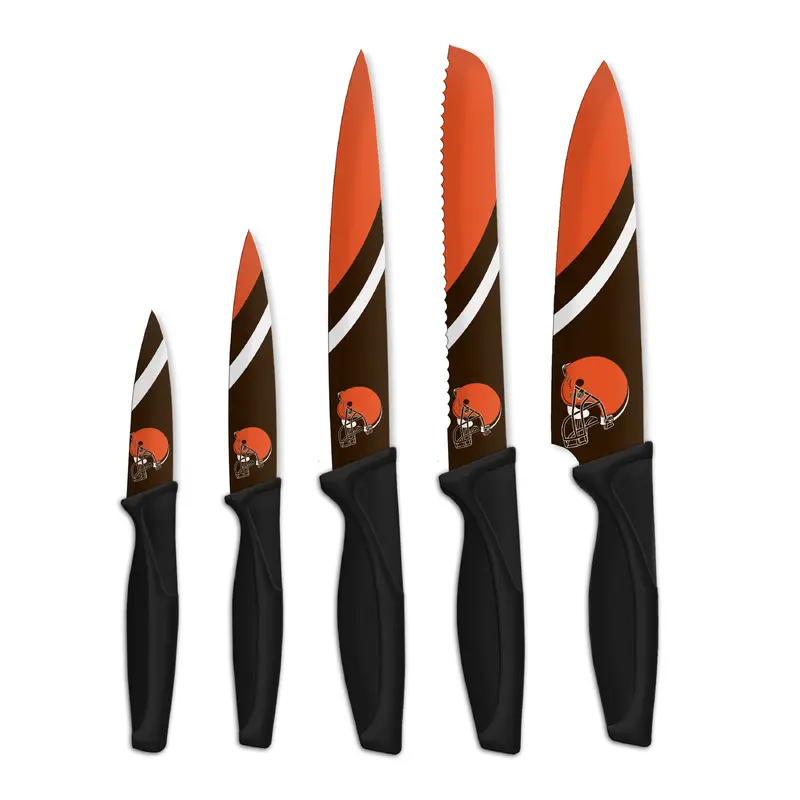 NFL Cleveland Browns 5-pc Kitchen Knives