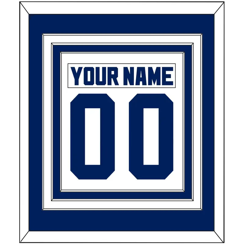 Toronto Nameplate & Number (Back) Combined - Home White (1992-1997) - Triple Mat 1