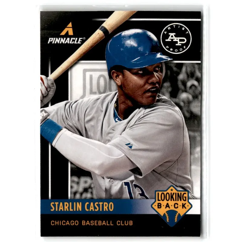 2013 Pinnacle Looking Back Artists Proof Blue Starlin Castro #LB2