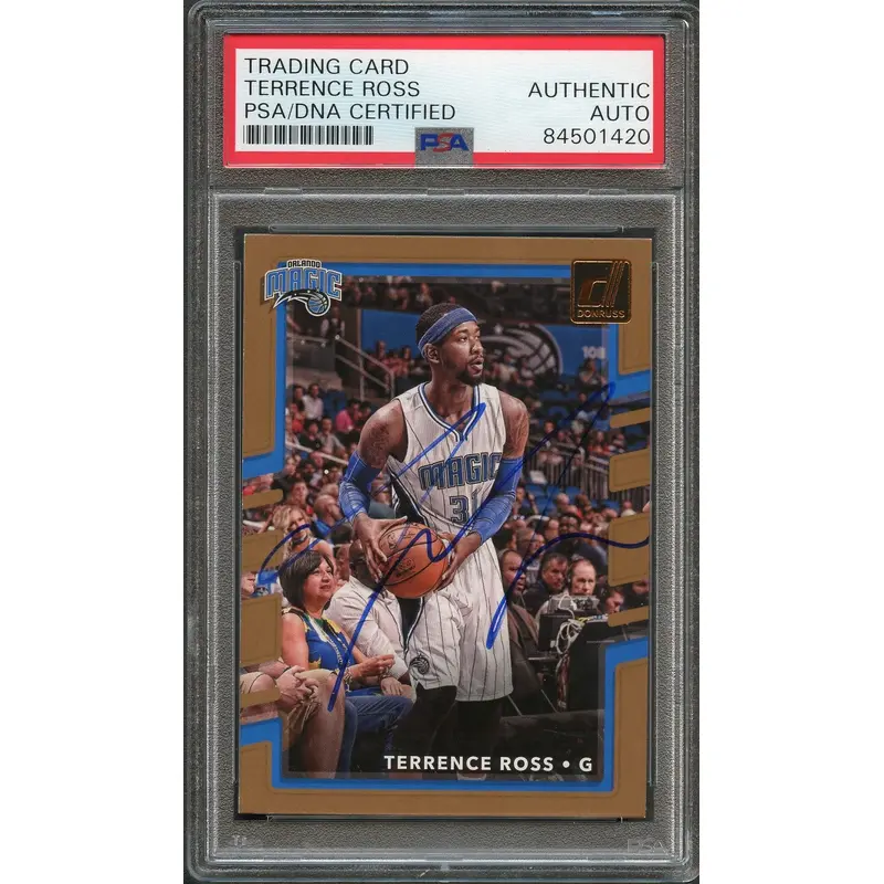 2017-18 Donruss #107 Terrence Ross Signed Card AUTO PSA Slabbed Magic