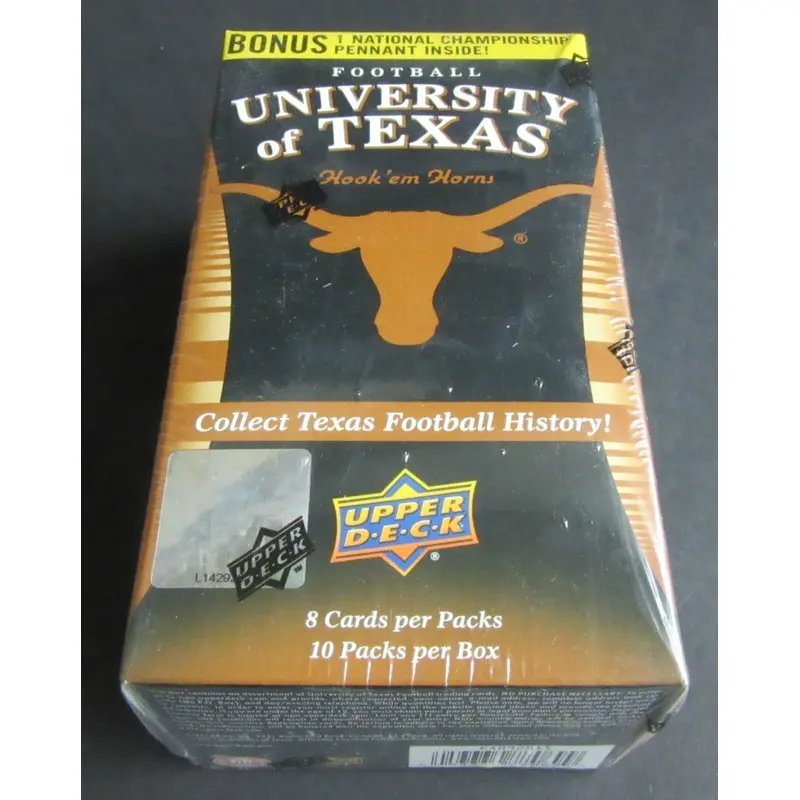2011 Upper Deck University Of Texas Football Blaster Box (10/8)