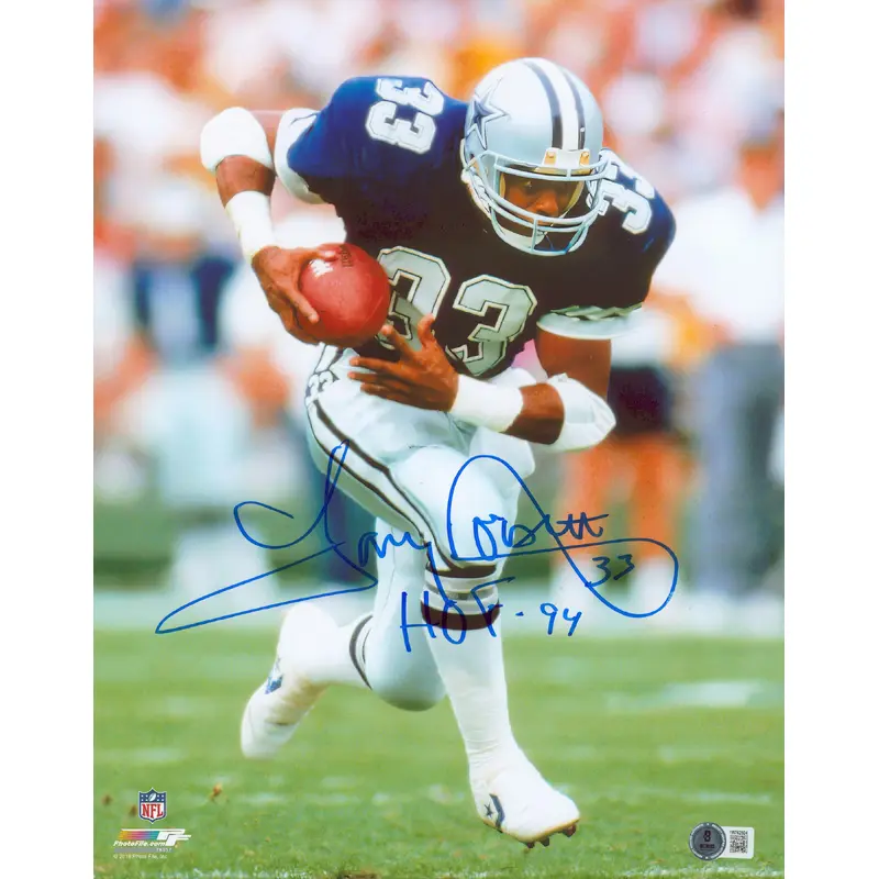 Cowboys Tony Dorsett "HOF 94" Authentic Signed 11x14 Vertical Photo BAS 1W762924