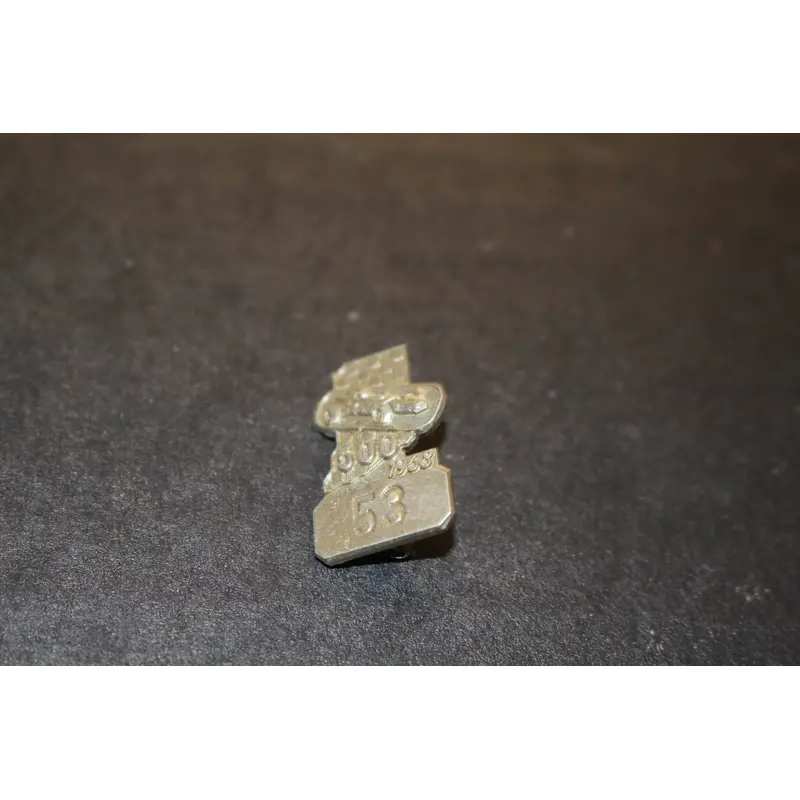 1968 Indy 500 Silver Pit Badge #53