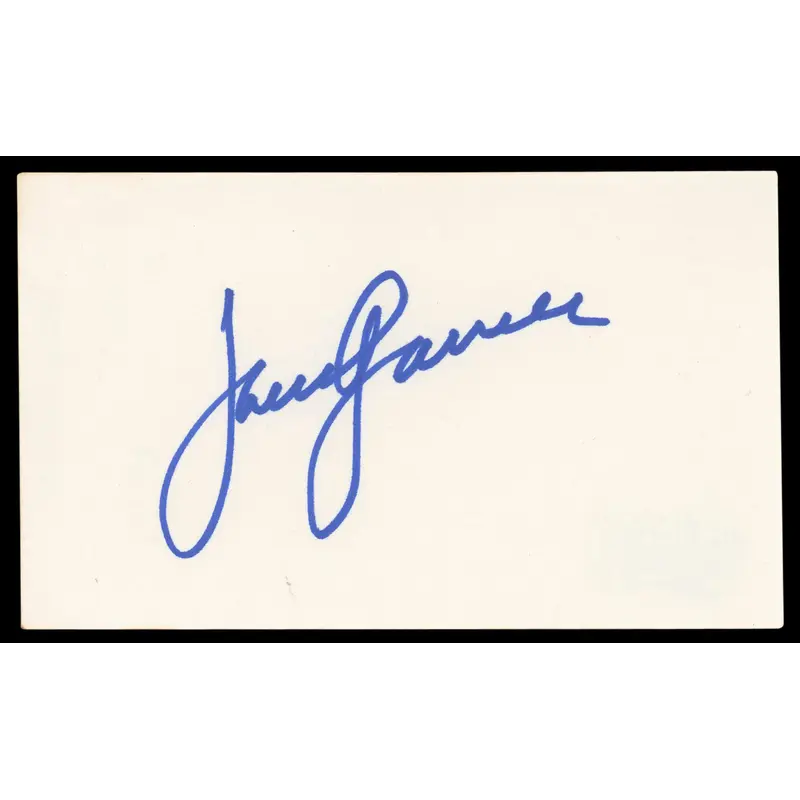 James Garner Maverick Authentic Signed 3x5 Index Card Autographed BAS #BM57051