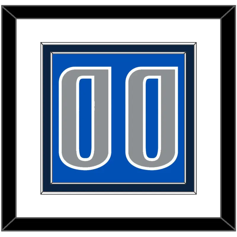 Dallas Number - Blue Icon - Double Mat 1