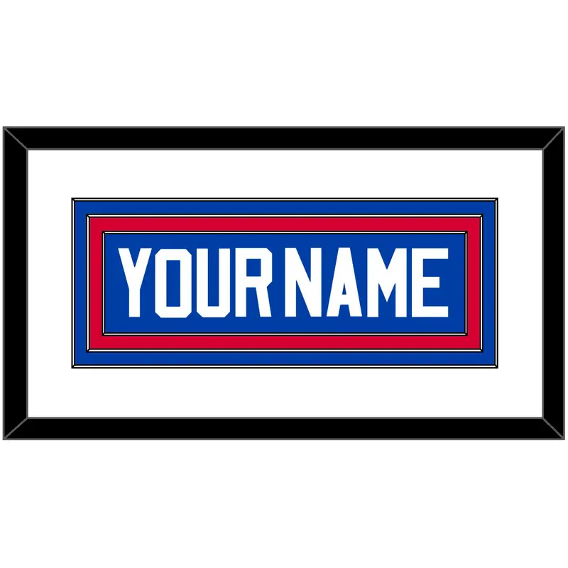 Detroit Name - Road Blue (1981-1996) - Triple Mat 1