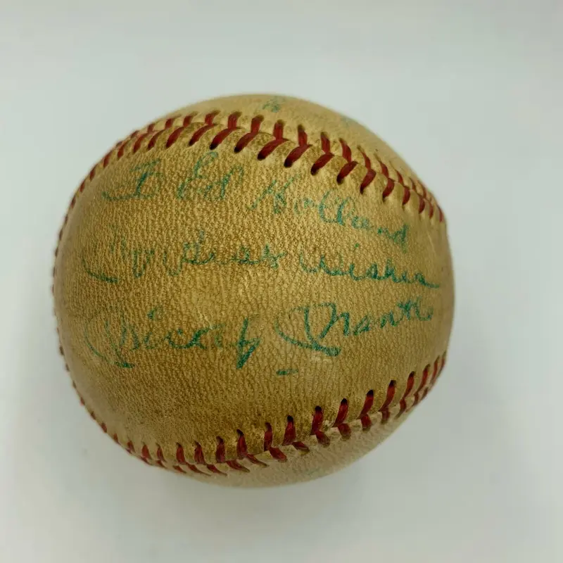 Mickey Mantle Signed 1964 American Legion World Series Game Used Baseball PSA