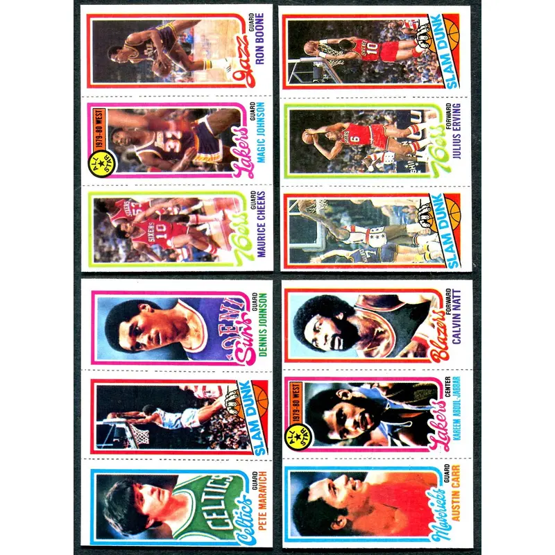 1980/81 Topps Basketball Complete Set EX (176) (24-613) (Read)