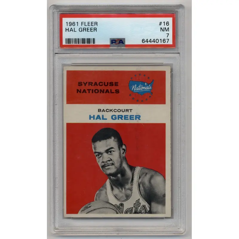 Hal Greer 1961-62 Fleer #16 PSA 7 Near Mint