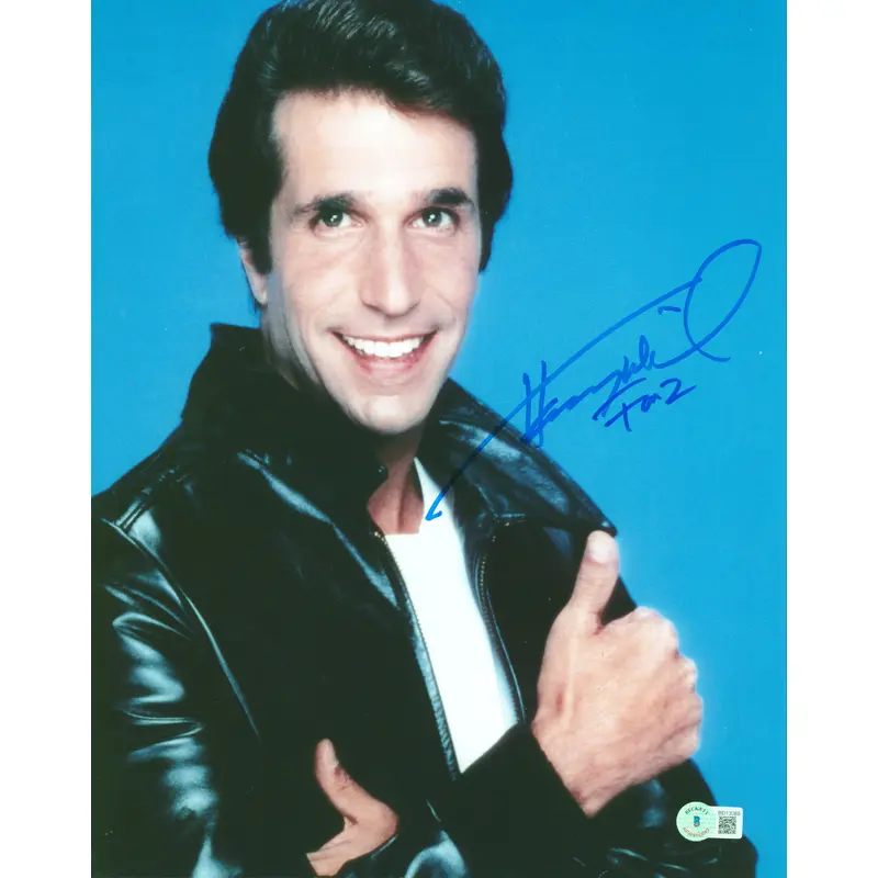Henry Winkler Happy Days "Fonz" Authentic Signed 11x14 Vertical Photo BAS