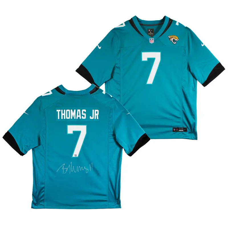 Jaguars Brian Thomas Jr. Authentic Signed Teal Nike Game Jersey Fanatics