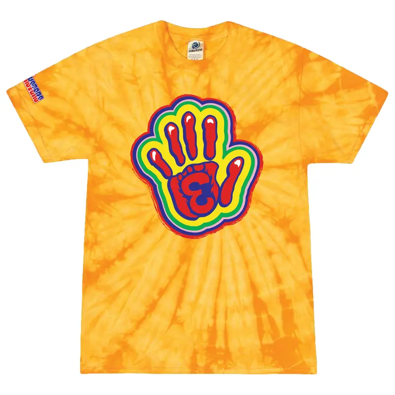 Eugene Emeralds Pranksters Handprint Tie-Dye T-Shirt