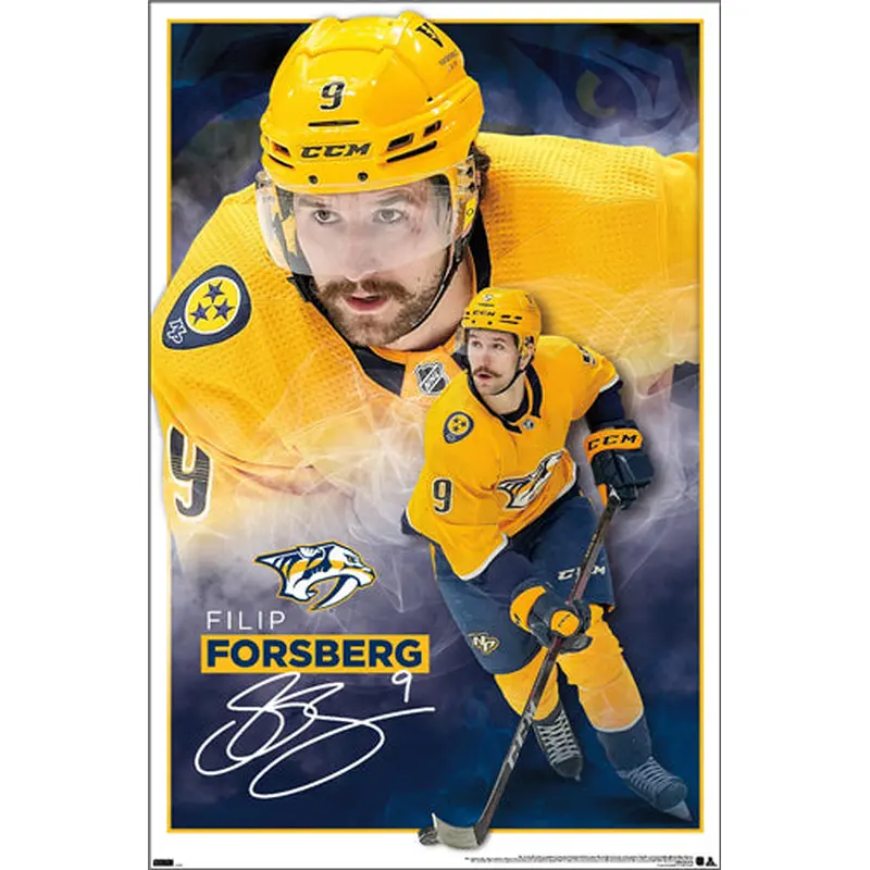 Filip Forsberg "Legend" Nashville Predators NHL Hockey Action Poster - Costacos Sports