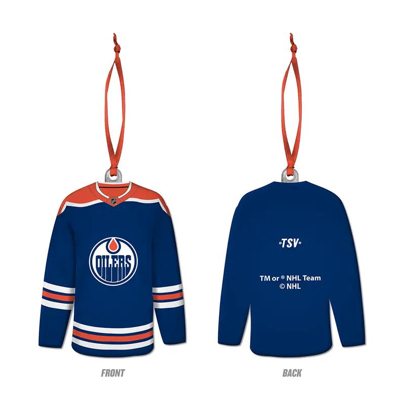 NHL Edmonton Oilers Jersey Ornament