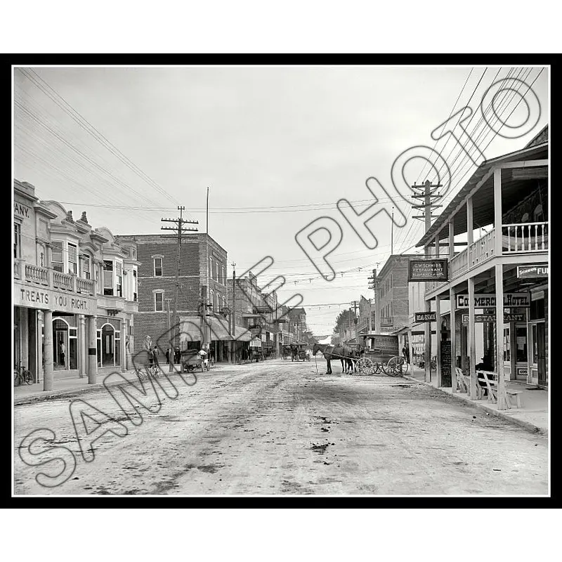 1908 Miami Florida 8X10 Photo - 12th Street - 2492
