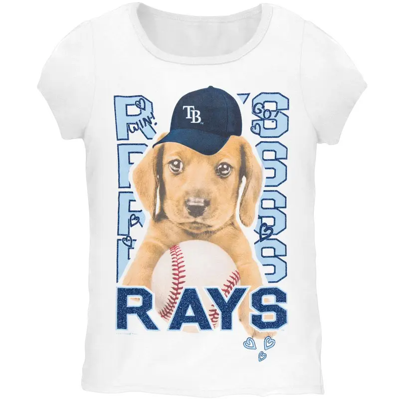 Tampa Bay Rays - Puppy Dog Girls Youth T-Shirt