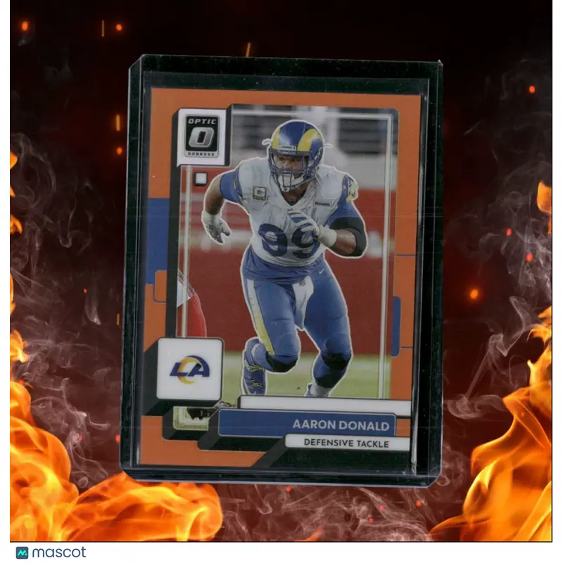 2022 Donruss Optic Aaron Donald Orange Holo Prizm 036/199 #118