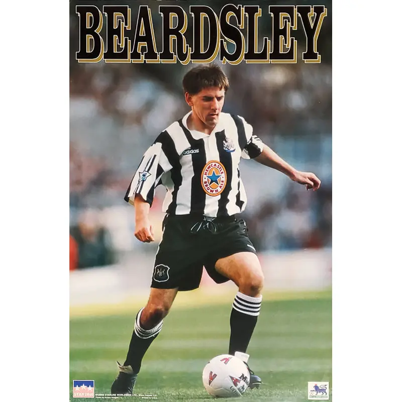 Peter Beardsley "Superstar" Newcastle United 1996 EPL Action Poster - Starline Inc.