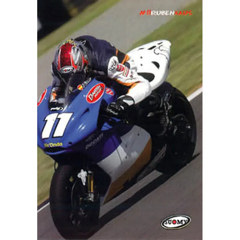 Ruben Xaus "MotoGP Action" Ducati Motorcycle Racing Poster - Suomy