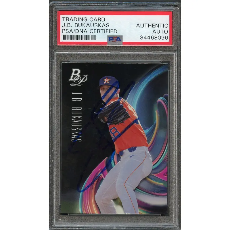2018 Bowman Platinum #TOP-65 J.B. Bukauskas Signed Card PSA Slabbed Auto Astros