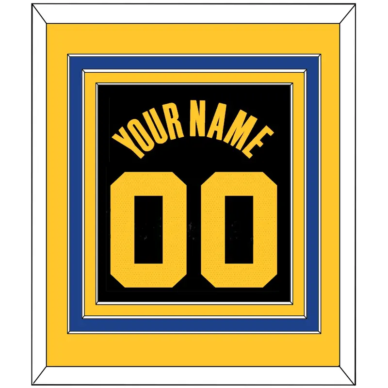 Golden State Name & Number - Black City (2021-2022) - Triple Mat 3