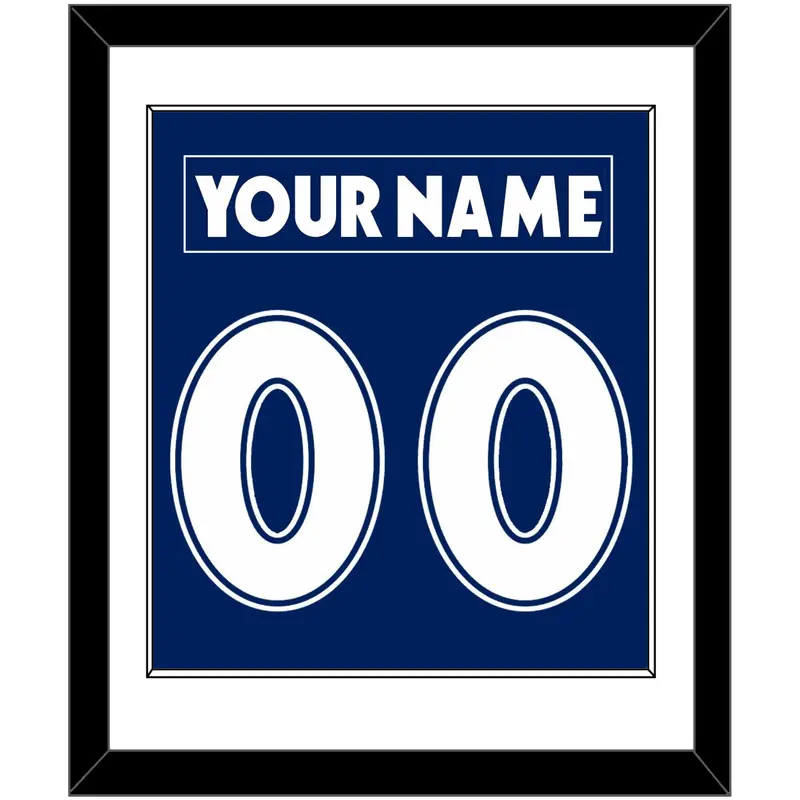 Toronto Nameplate & Number (Back) Combined - Road Blue (1997-2000) - Single Mat 1