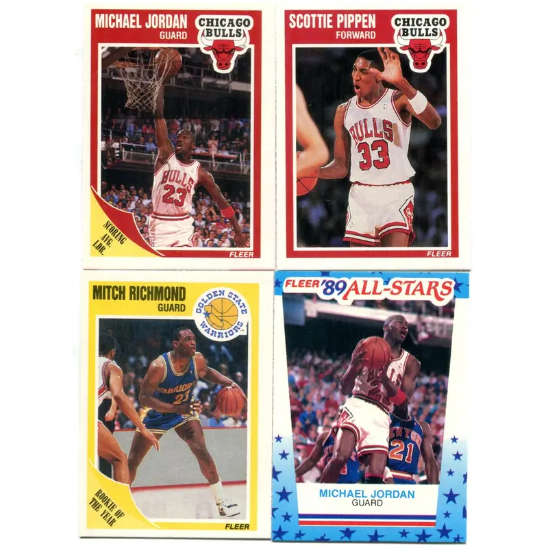 1989/90 Fleer Basketball Complete Set (w/ stickers) NM NM/MT (168) (23-126)